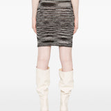 Missoni Brown Ribbed Stripe Skirt