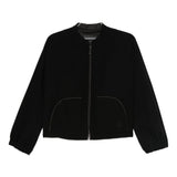Emporio Armani Black Zipped Blouson Jacket