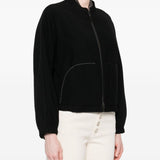Emporio Armani Black Zipped Blouson Jacket