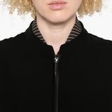 Emporio Armani Black Zipped Blouson Jacket