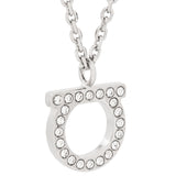 Ferragamo Gancini necklace with crystals