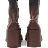 MM6 Maison Margiela Boots Brown TimelessSignature Zip