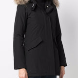Woolrich Black Parka With Winterized Arctic Raccoon