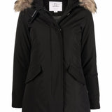 Woolrich Black Parka With Winterized Arctic Raccoon