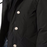 Woolrich Black Parka With Winterized Arctic Raccoon