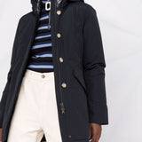 Woolrich Blue Hooded Arctic Insulated Lightweight Parka