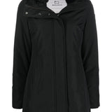 Woolrich Deep Black Textured Boulder Premium Parka