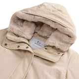 Woolrich Beige Signature Exquisite Faux Fur ParkasCoats