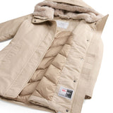 Woolrich Beige Signature Exquisite Faux Fur ParkasCoats