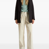 Woolrich Black Hooded Overcoat With Enhanced Zipper