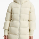 Woolrich Off White Quilted Hooded Jacket
