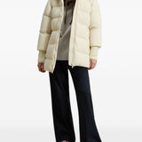 Woolrich Off White Quilted Hooded Jacket
