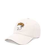 GANNI Beige Intricately Embroidered Cat Baseball Cap