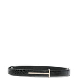 Tom Ford Black Crocodile Embossing Belt