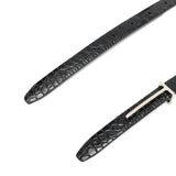 Tom Ford Black Crocodile Embossing Belt