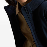 Woolrich Royal Blue Midi Parka Coat