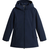 Woolrich Royal Blue Midi Parka Coat