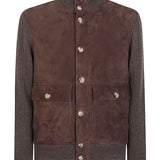 Brunello Cucinelli Suede and cashmere blouson jacket