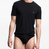 Emporio Armani Signature Black Polo Contemporary Fit