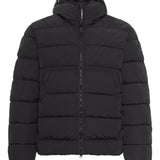 C.P. Company Black Hooded Quilted Performancewear Coat