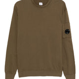 C.P. Company Green Crewneck Sweatshirt Goggle Pocket