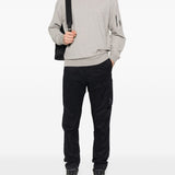 C.P. Company Grey Luxe Architectural Crewneck Sweaters