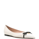 Valentino Garavani Ivory Pointed Toe Flats