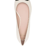 Valentino Garavani Ivory Pointed Toe Flats
