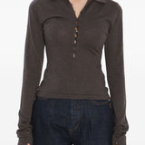 JACQUEMUS T-shirts and Polos Brown