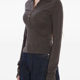 JACQUEMUS T-shirts and Polos Brown