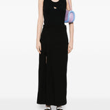 Maison Kitsuné Black Embroidered Tank Top