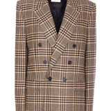 Saint Laurent Brown Double Breasted Blazer