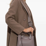 Emporio Armani Small logo-plaque top-handle tote bag
