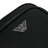 Emporio Armani Logo-plaque leather messenger bag