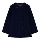 Emporio Armani Double-breasted wool and cashmere pea coat