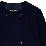Emporio Armani Double-breasted wool and cashmere pea coat