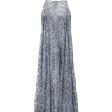 Emporio Armani Charcoal Embroidered Sequin Dress