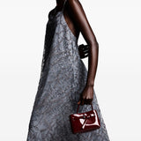 Emporio Armani Charcoal Embroidered Sequin Dress