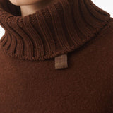 Fabiana Filippi Brown Fringed Hem Poncho