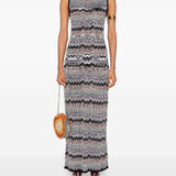 Missoni Black Sleeveless Midi Dress