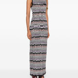Missoni Black Sleeveless Midi Dress