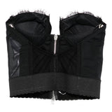 Dsquared2 Black Lace Trim Corset Top
