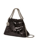 Stella McCartney Black Falabella Sequined Handbag
