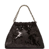 Stella McCartney Black Falabella Sequined Handbag