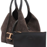 Tod's Brown T-Buckle Fastening Mini Tote Bag