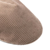 Brunello Cucinelli Brown Corduroy Beaded Hat