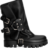 Dolce And Gabbana Black Studded Boots