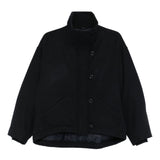 Emporio Armani Black High Neck Coat
