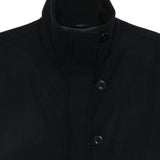 Emporio Armani Black High Neck Coat