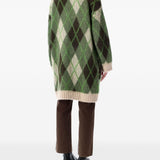 Emporio Armani Emerald Argyle Cardigan
